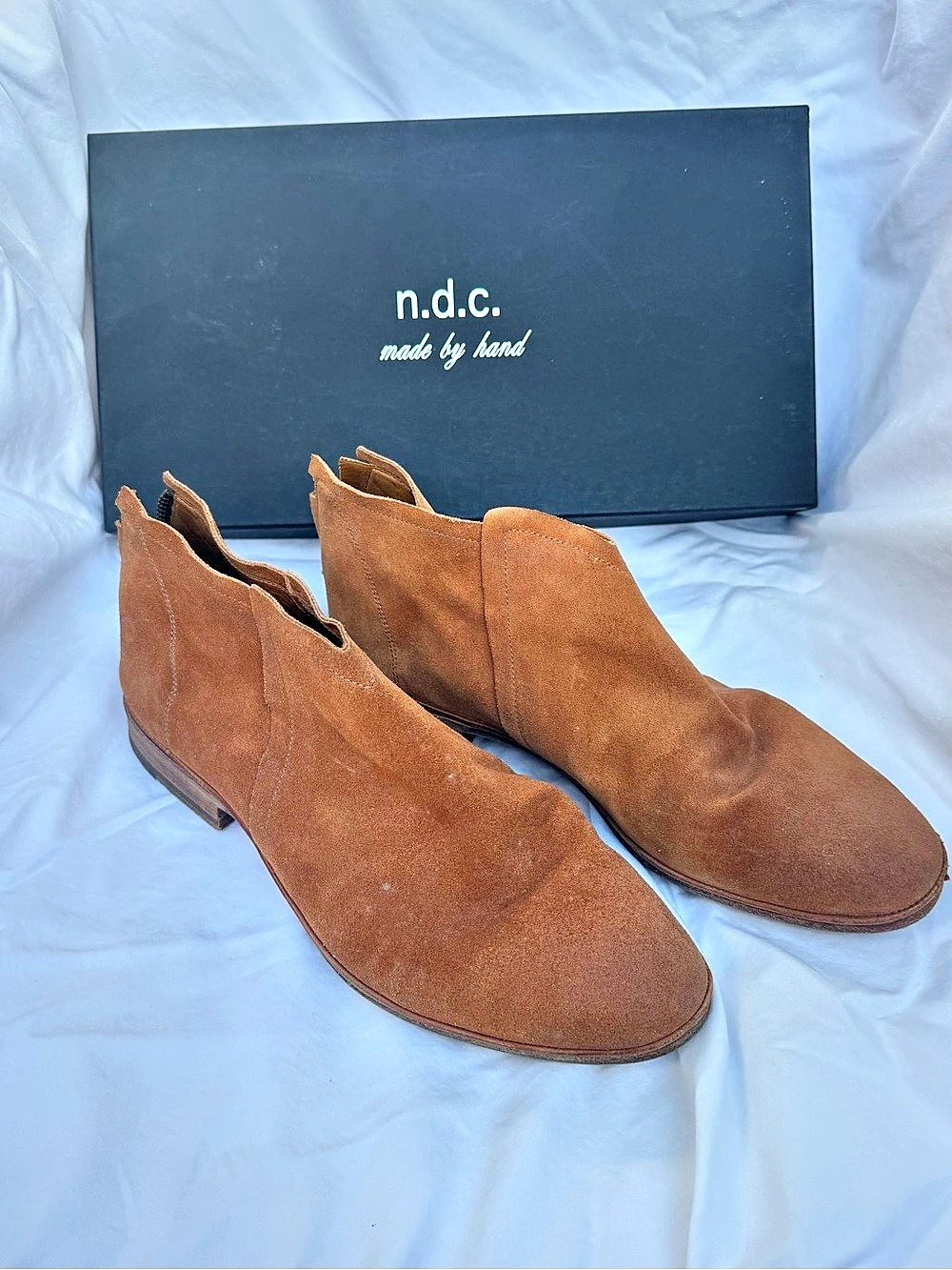 n.d.c. Brown Suede Ankle Boots